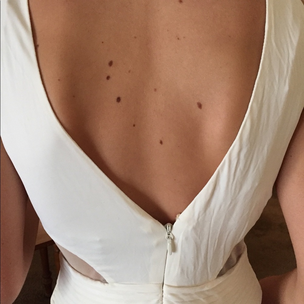 White formal dress